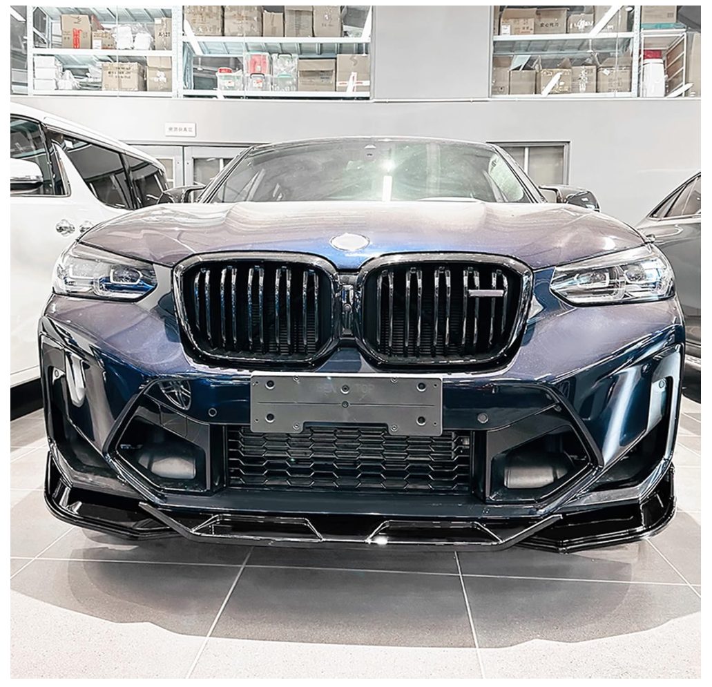 Front Lip Splitter — BMW X3M / X4M (F97/F98 LCI 2022+) Gloss Black